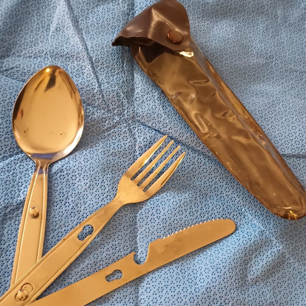 Camping Utensil set -Fork,Knife, Spoon. Stainless